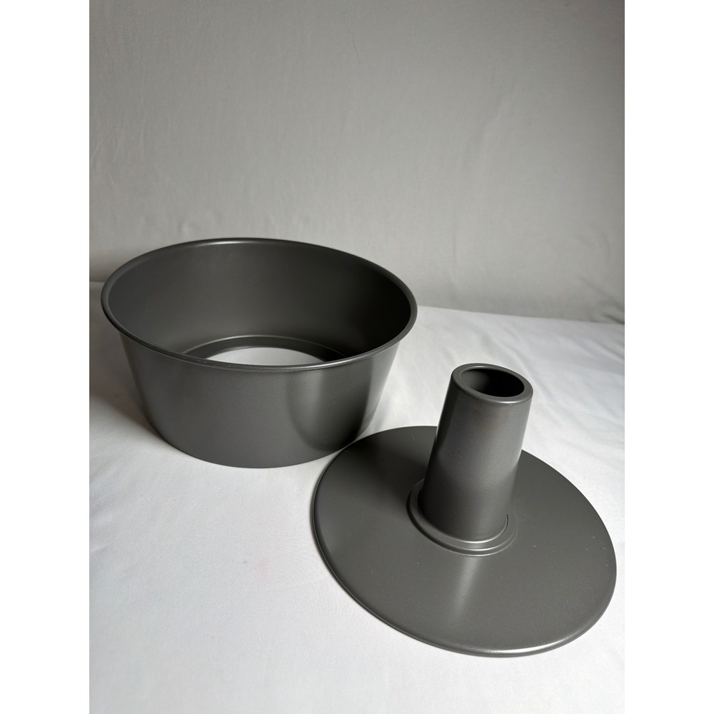 NON-STICK Unbranded Angel Food Cake Pan Unisex 10in Gray EXCELLENT
